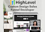 build gohighlevel sales funnel and workflow automation